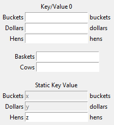 value with keyclick